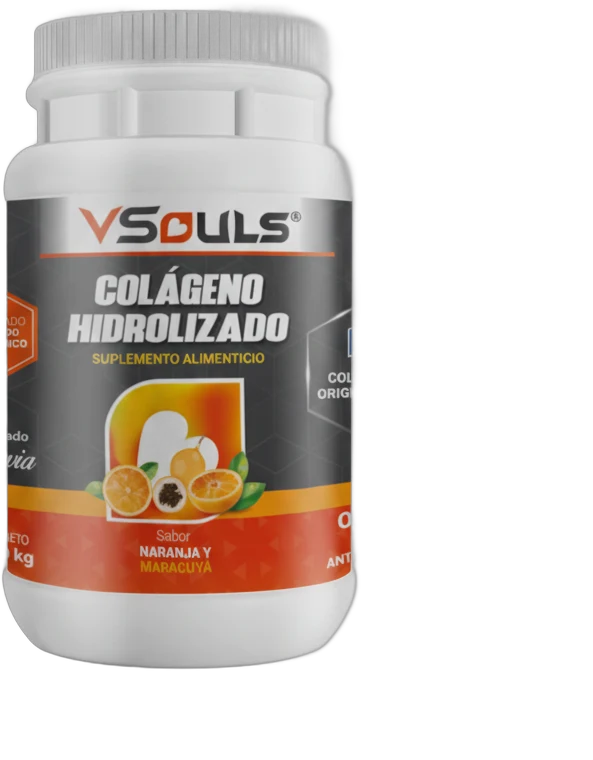 VSouls Colágeno Hidrolizado sabor Naranja y maracuyá